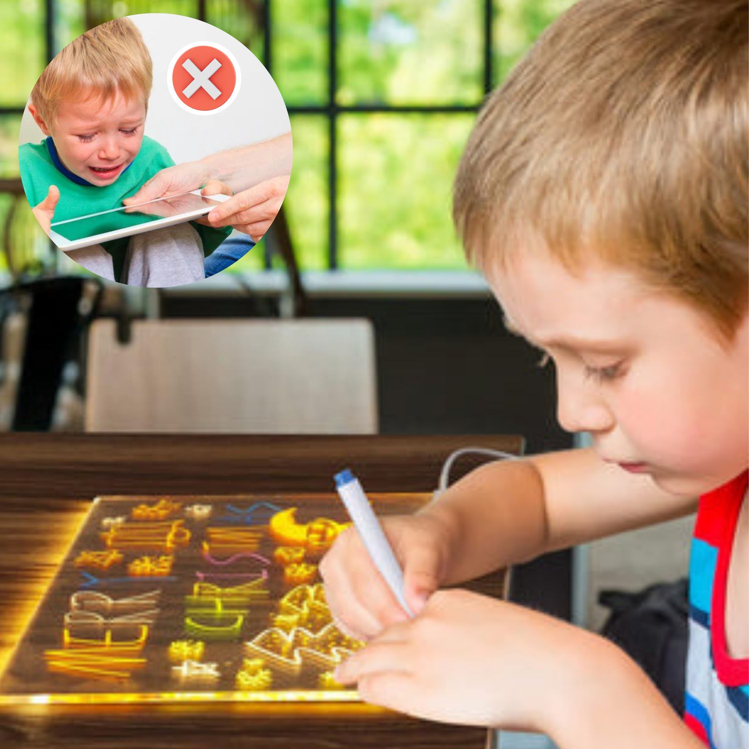 Smiltavle™ – LED-lystegneplade til børn